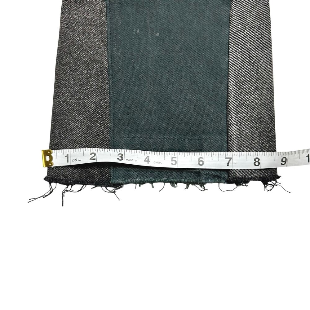 mnml | Men | Two Tone Streetwear Dirty Distressed Slim Flare Denim Jeans | Sz 29 - Picture 7 of 15